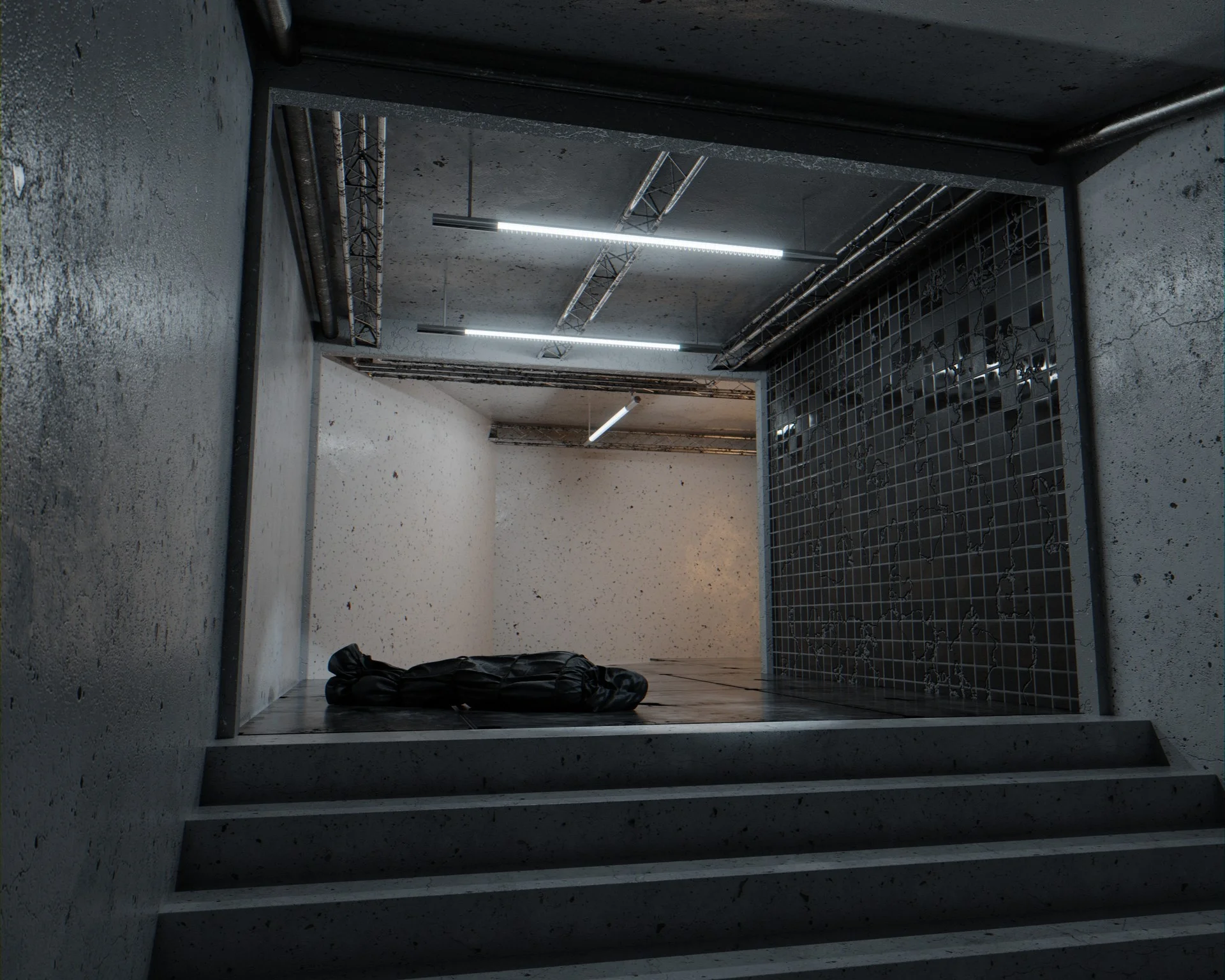 Creepy scene brah! Nice use of the new tiles and concrete materials by George Turmanidze .