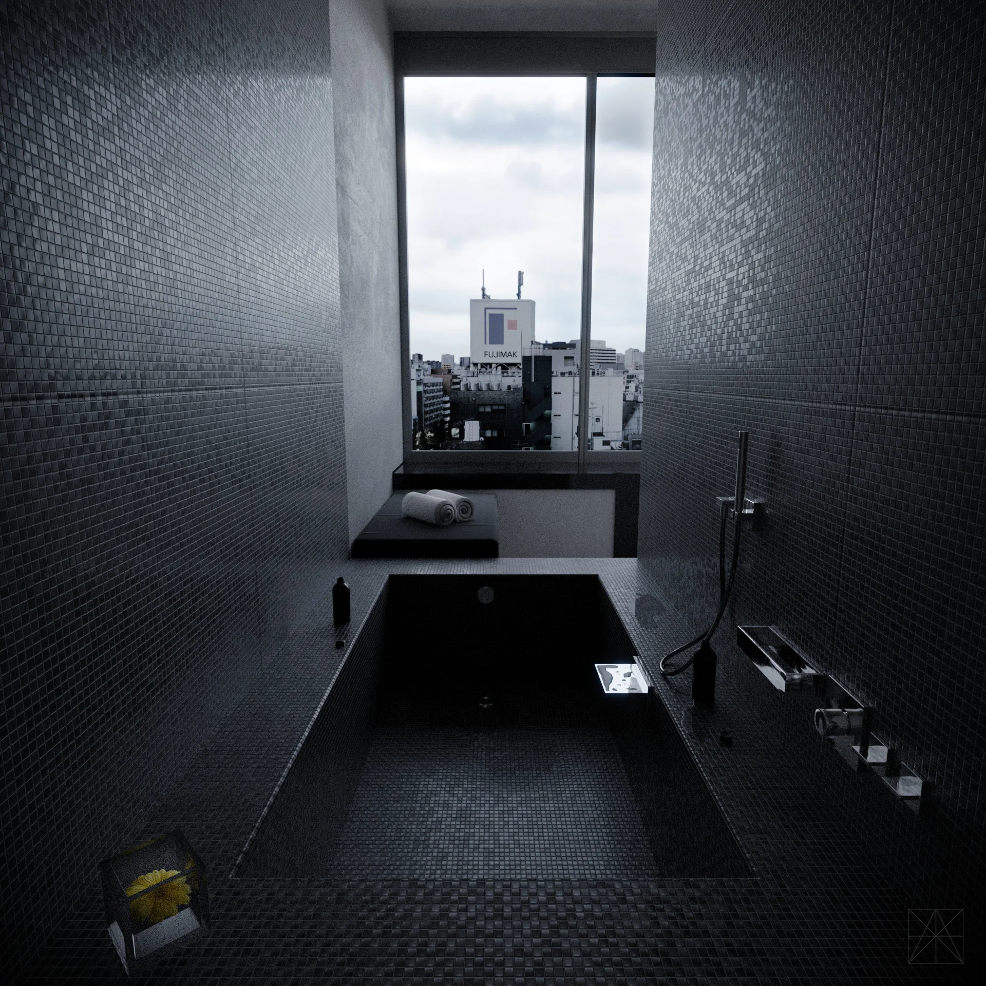 Created by Michael Tzanakakis , using the Tile and Concrete textures.