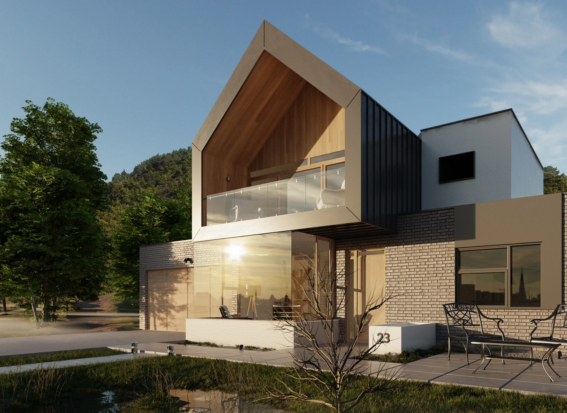 Forest House by Joan Savalli , using the Wood and Tiles textures.