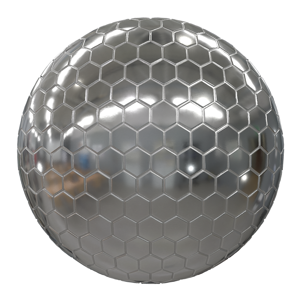 MetalDesignerWallTilesSteelHoneycomb001_sphere.png