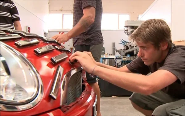   The harmonicas were positioned with airflow in mind, using a heat resistant adhesive  