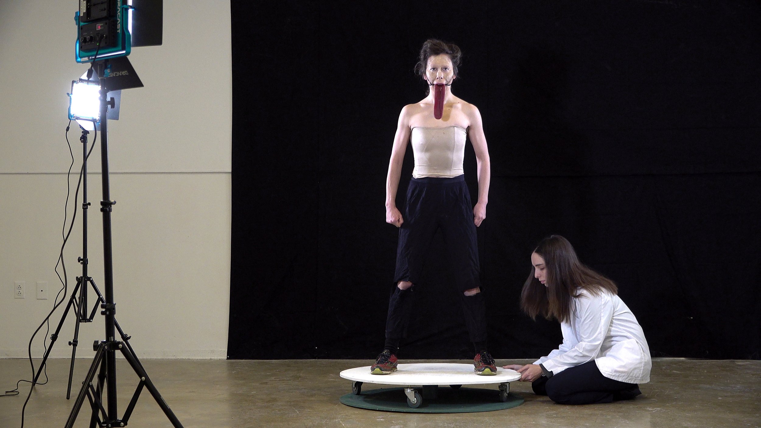  Video projection installation / production still / 30 min video / approx. 15' x 6' x 3' installation / 2019 