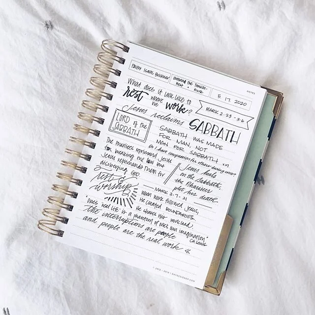 First sermon notes of quarantine with pen and paper. I don't know why, but it's just not the same on iPad.
#sermonnotes #biblelettering #scripturelettering