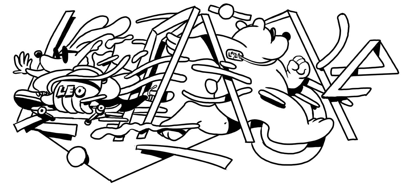 Stage 2. The inking of the approved concept.