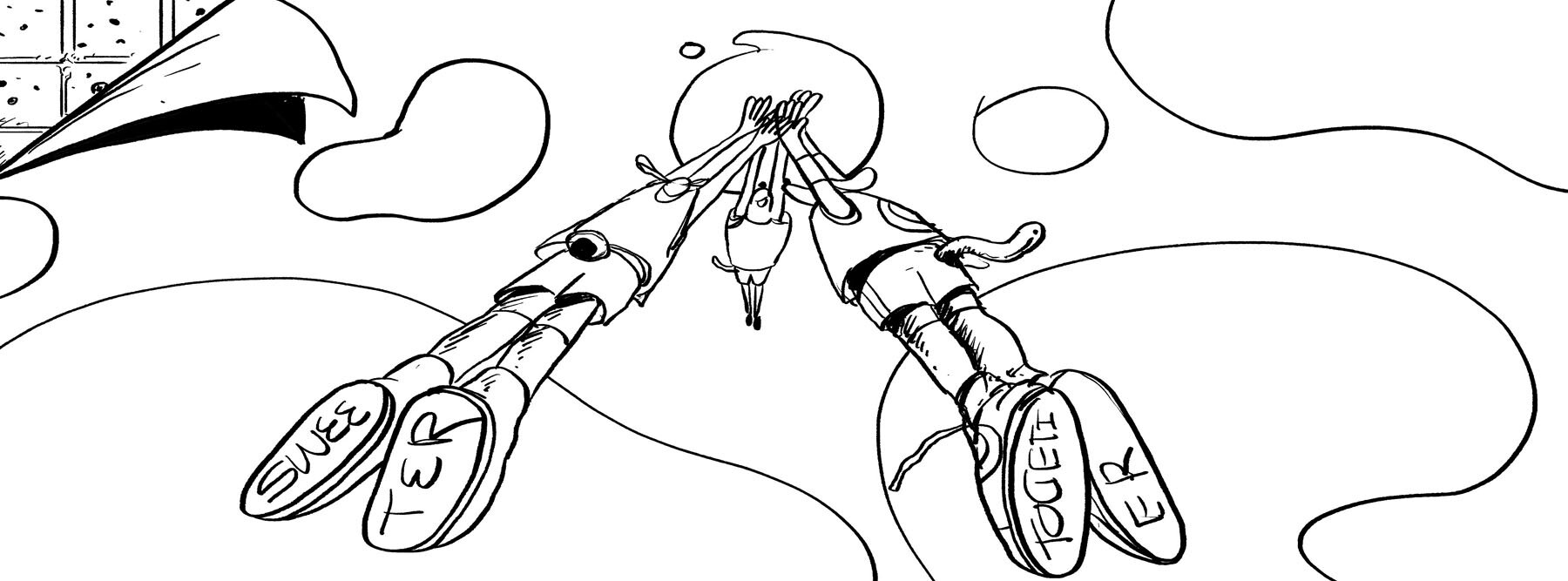 Cosmic Cookies & Creme rough sketch 2