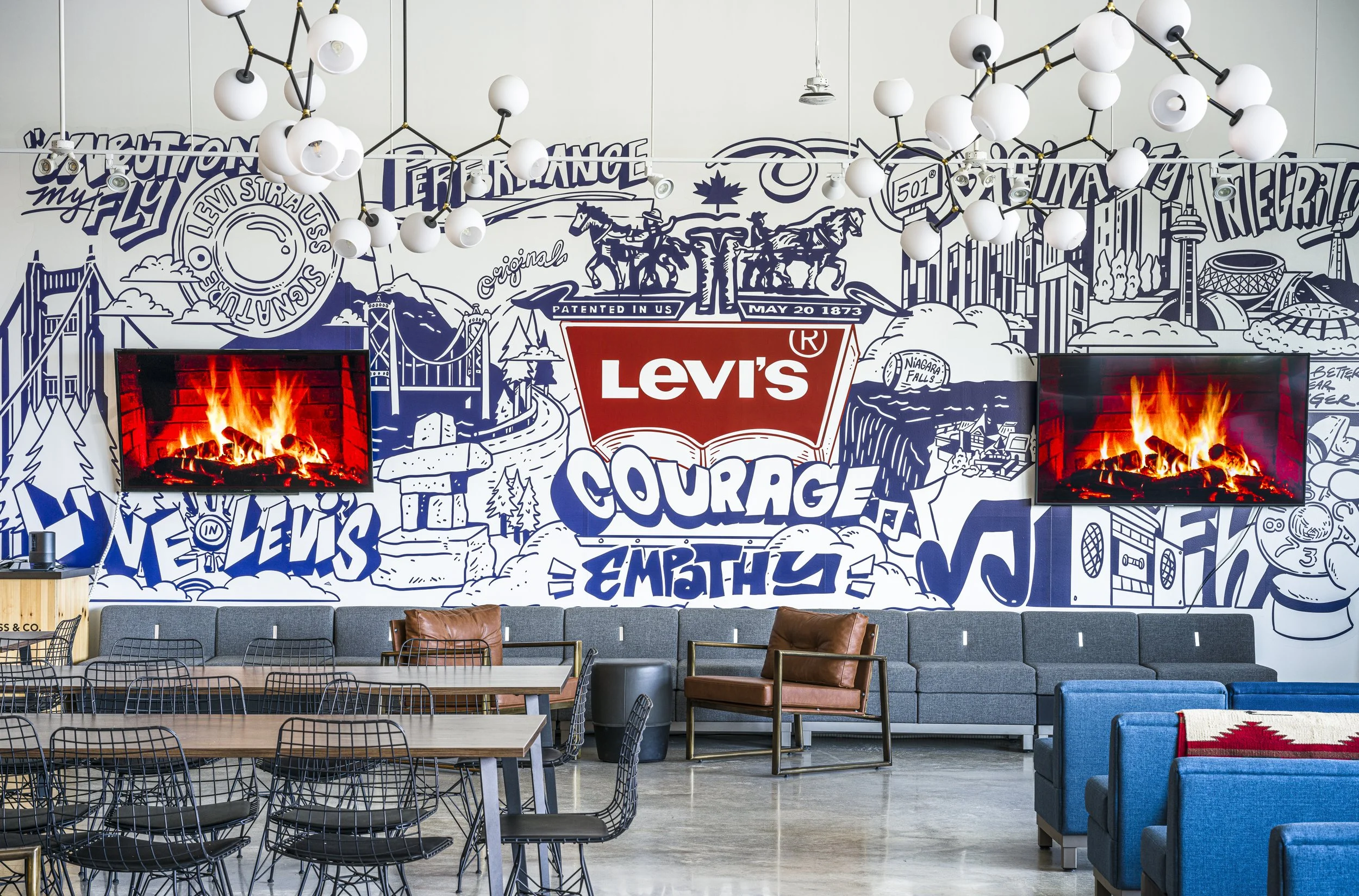 Levi's Canada HQ Mural.