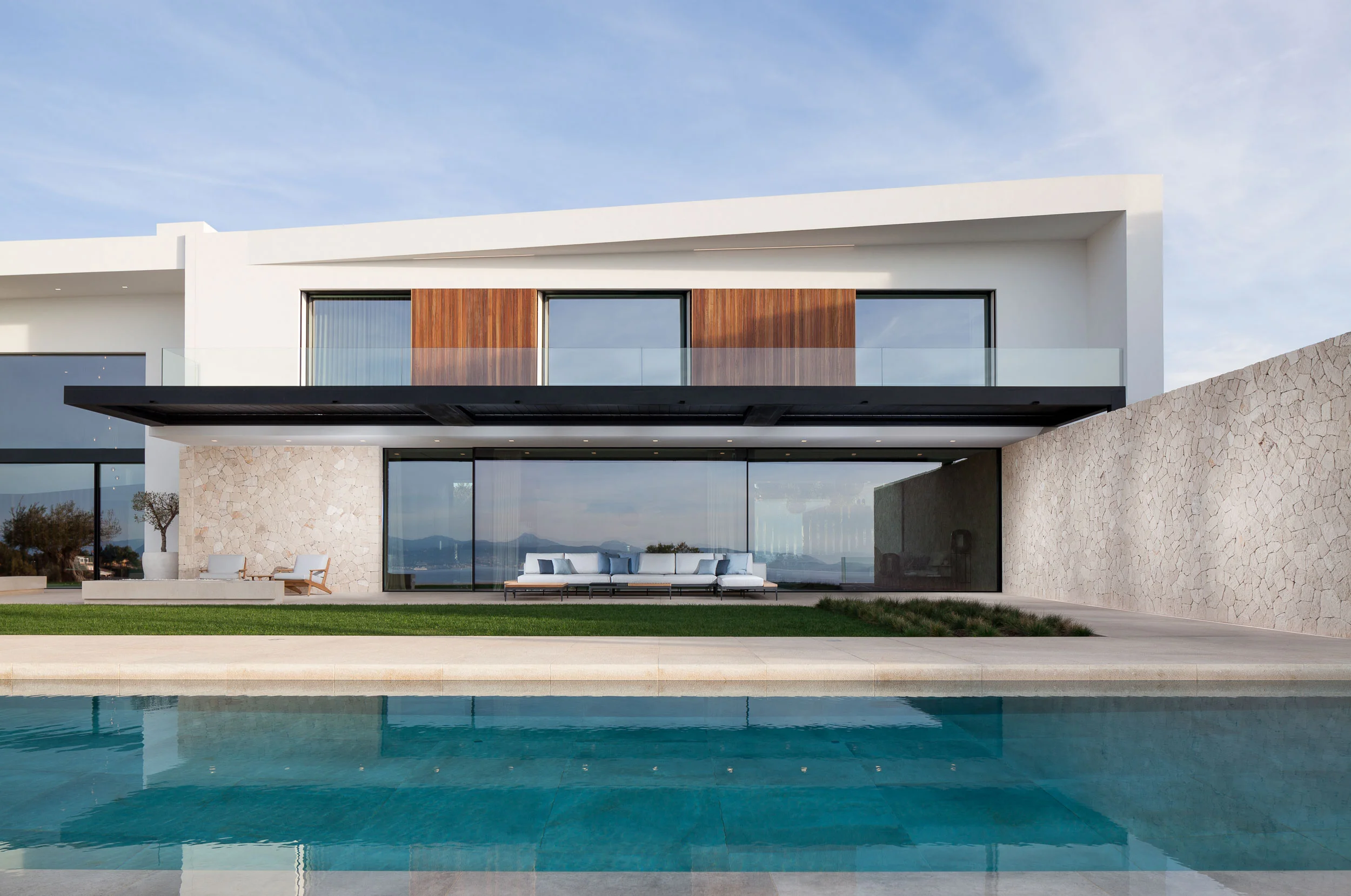 Exterior view - pool side. © Hudson Cooper Photography
