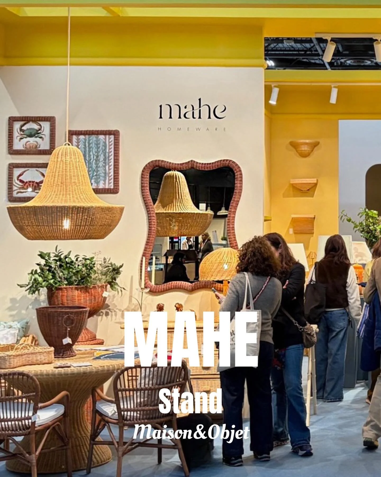 ✨ Adjam&eacute;e x MAHE HOMEWARE : Collab Maison&amp;Objet 2026
⠀⠀⠀⠀⠀⠀⠀⠀⠀
Pour cette &eacute;dition, MAHE, nous a confi&eacute; la direction artistique et la sc&eacute;nographie de son stand : 
-  pour mettre en sc&egrave;ne chaque collection
- clari