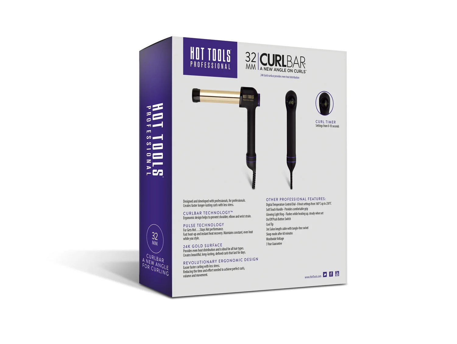 hot tools 32mm curl bar