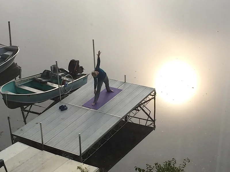 I prefer early morning yoga 