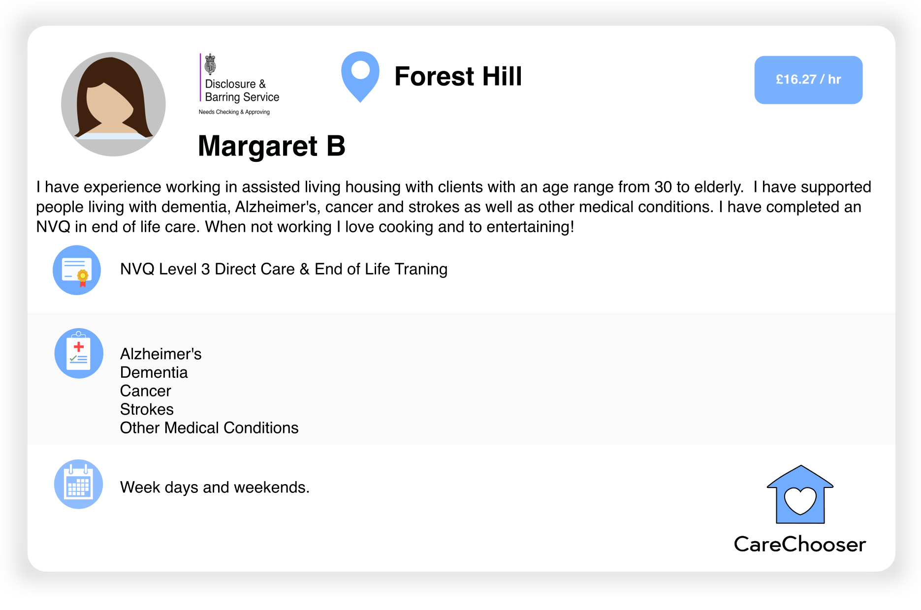 Margaret - Home Care - Forest Hill