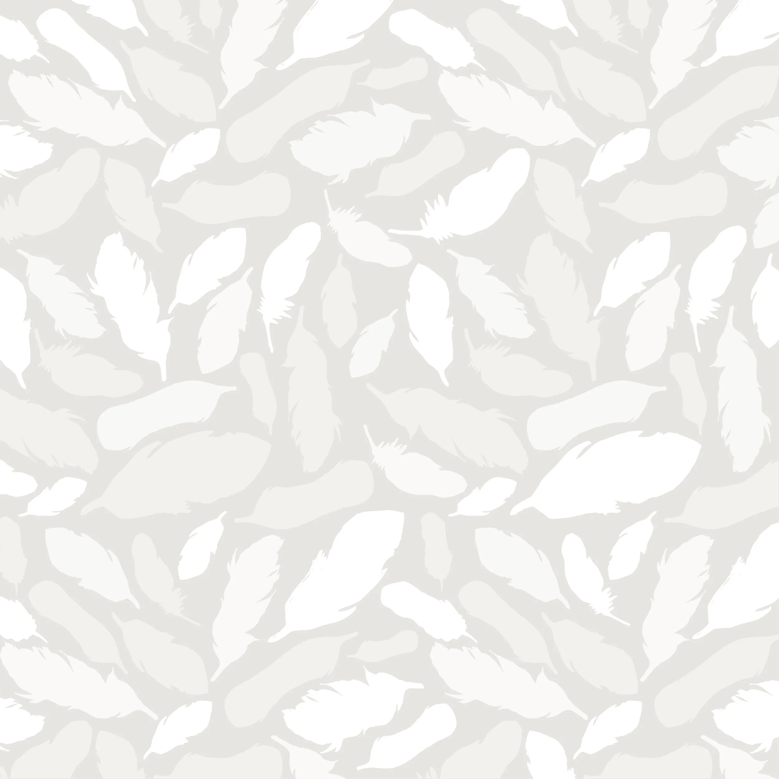 Falling Feathers in Greys