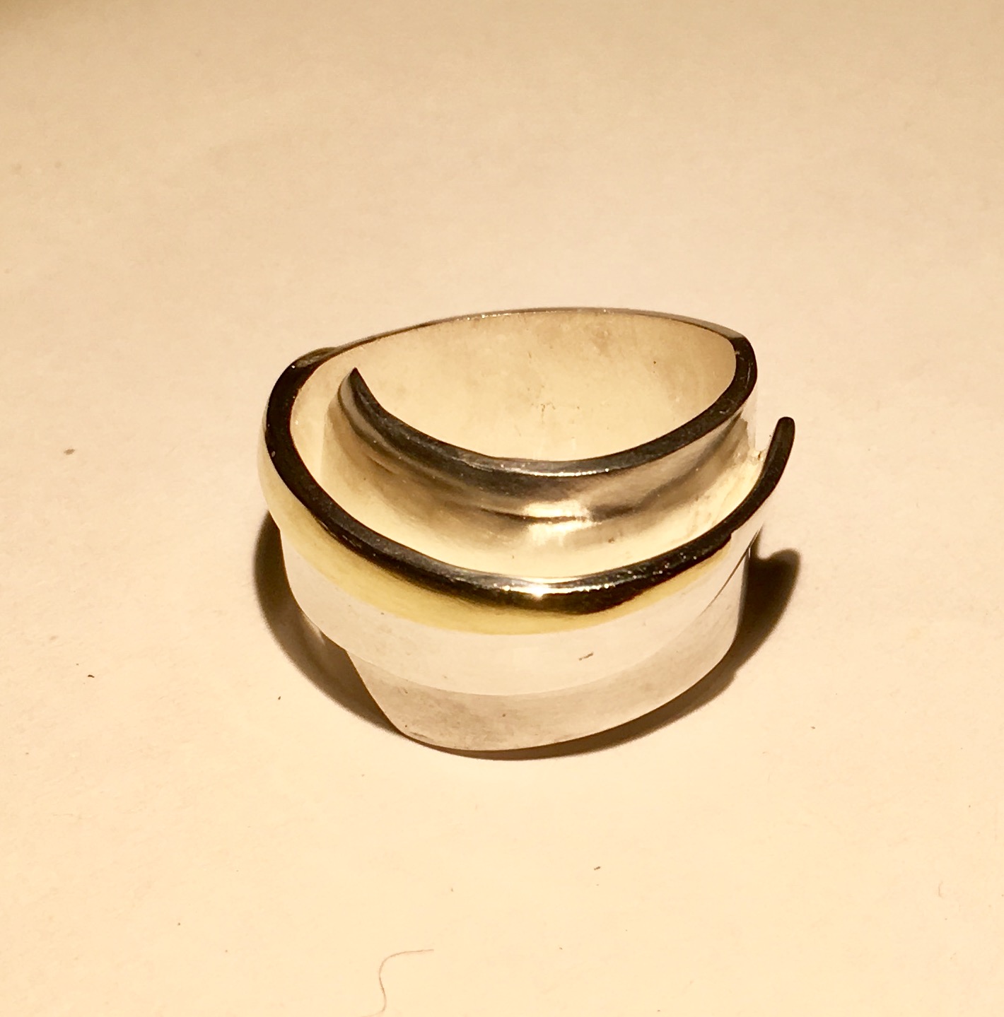 BAGUE ARGENT OR 320 CHFS