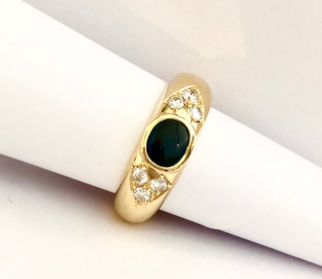 BAGUE OR JAUNE SAPHIR BRILLANT