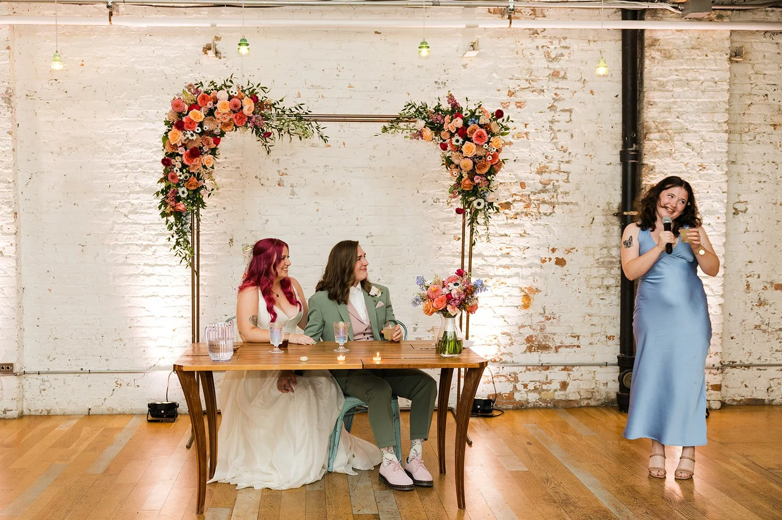 Queer wedding reception at the joinery 