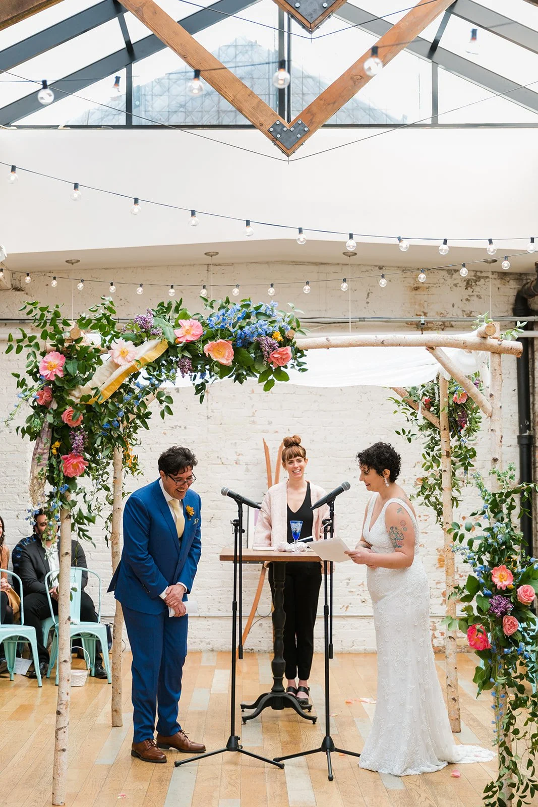 Multicultural wedding ceremony at the joinery 