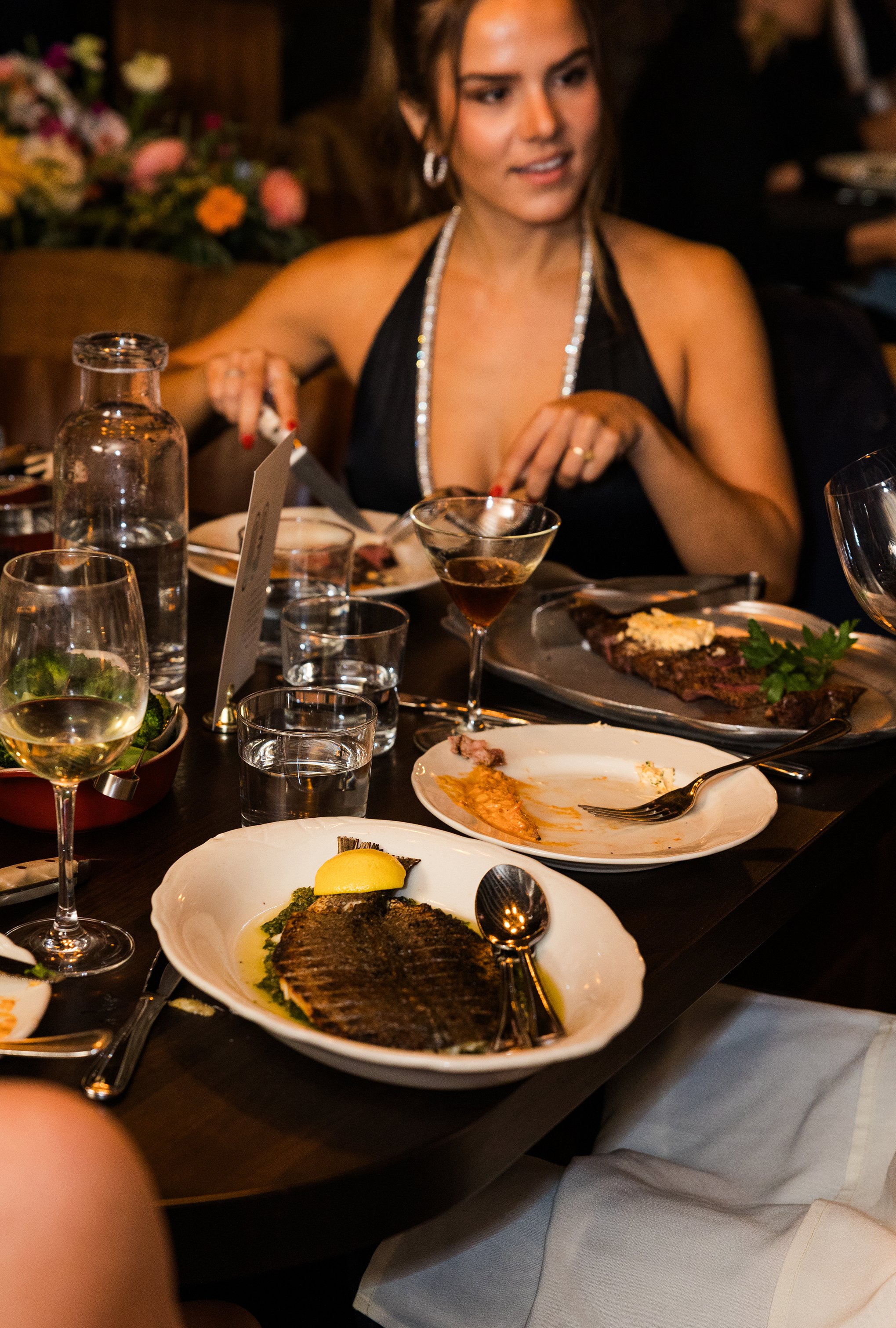 Wedding dinner at Gilt Bar Chicago 