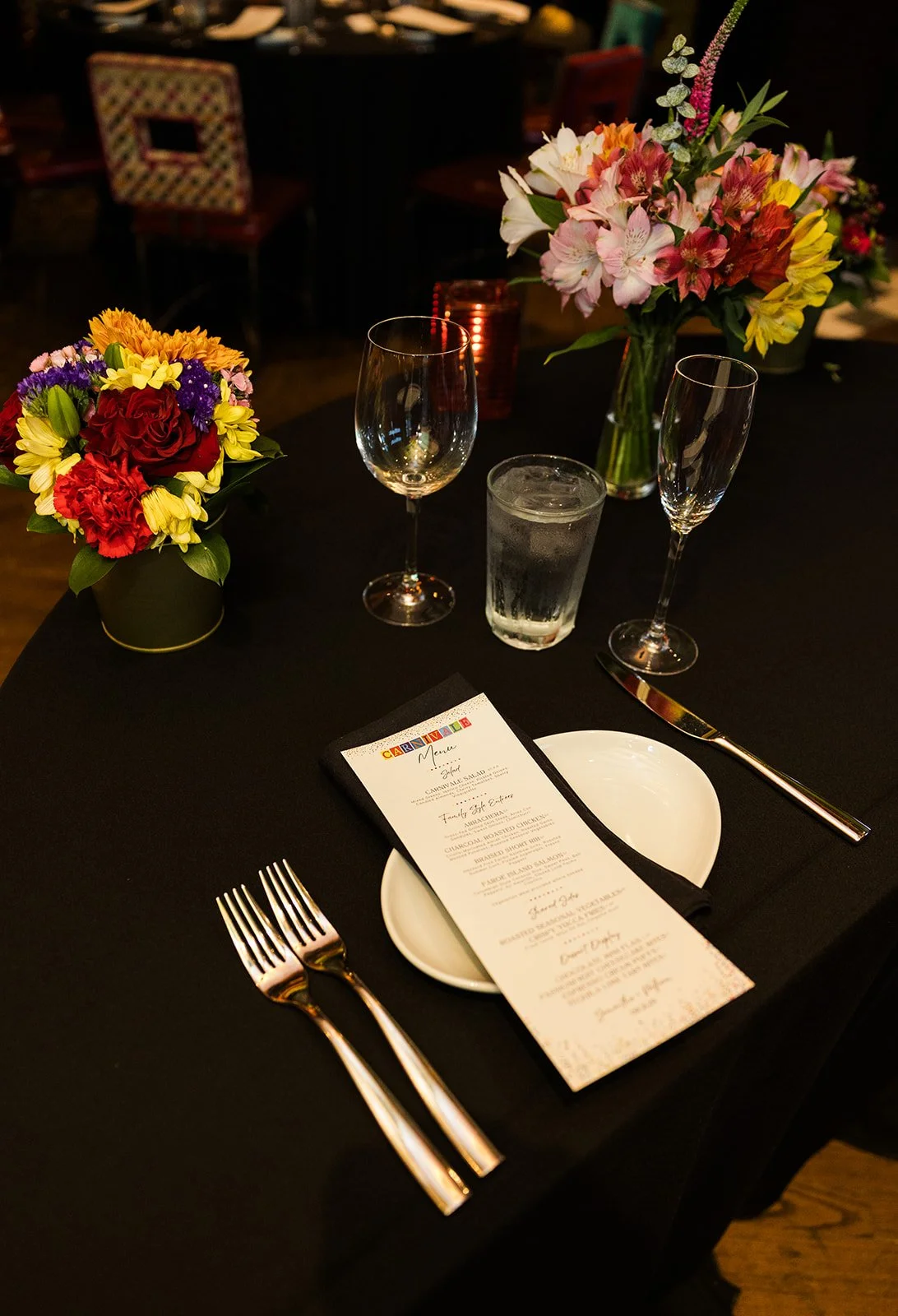 Carnival Chicago Wedding Table