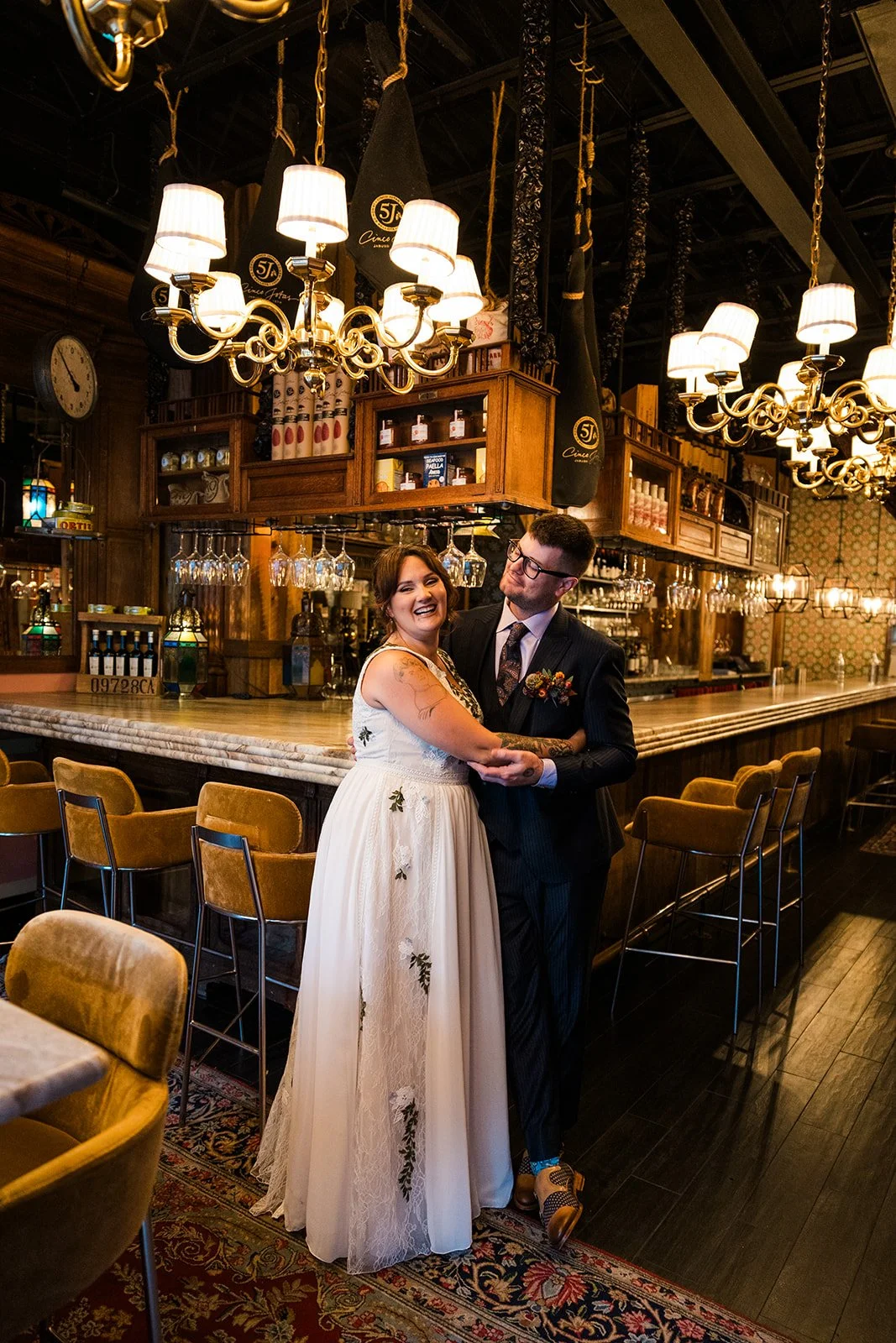 Intimate restaurant wedding Chicago