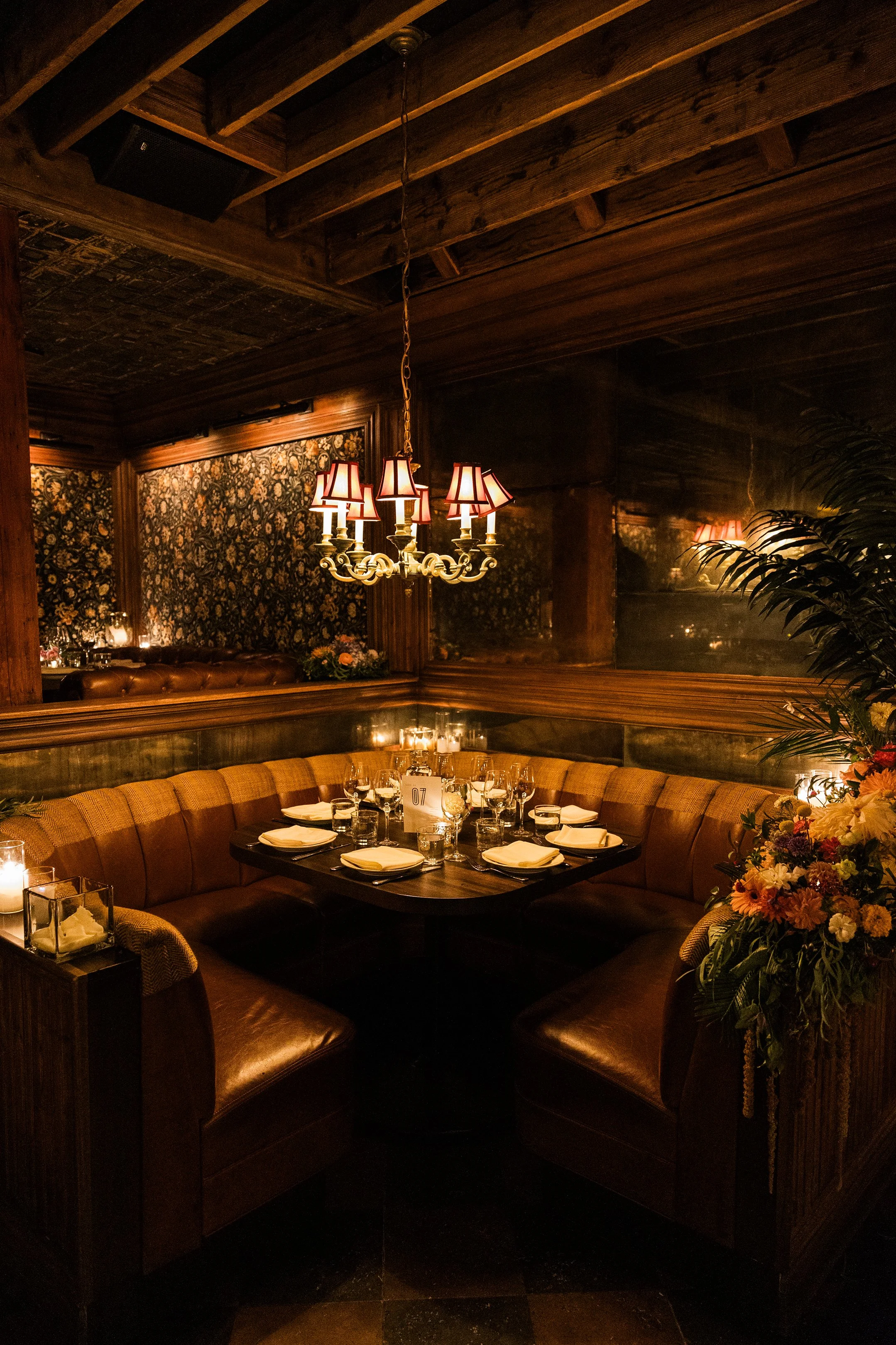 Gilt Bar wedding decor