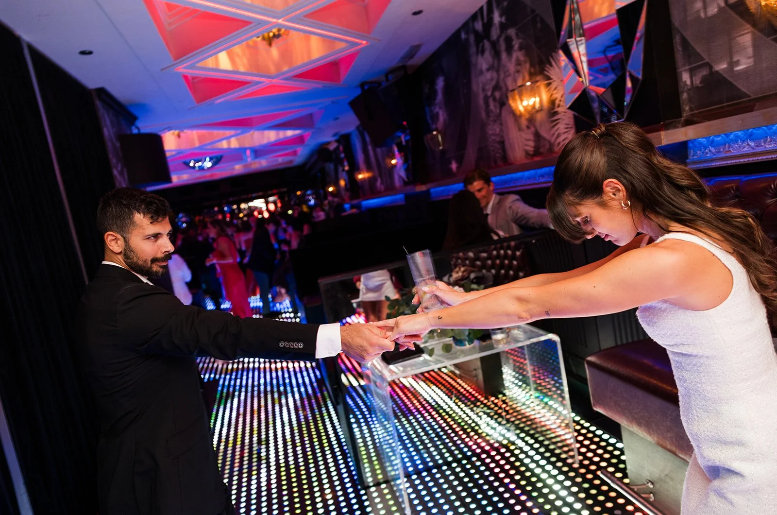 Celeste Disco Wedding dance floor