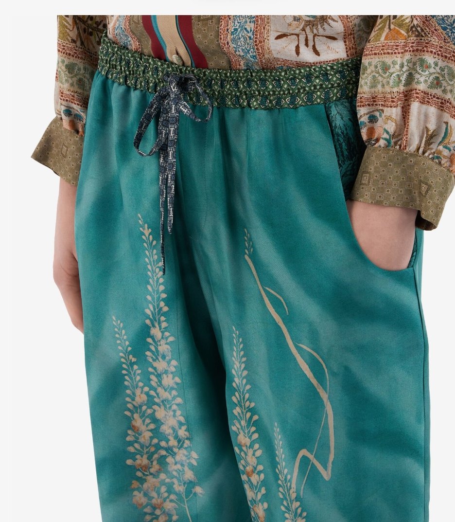 PIERRE-LOUIS MASCIA ALOE SILK TROUSERS