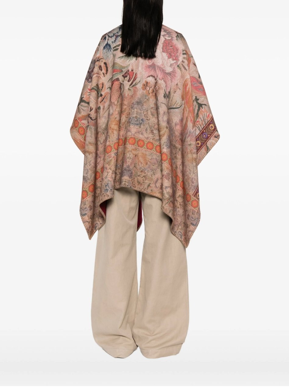 PIERRE-LOUIS MASCIA REVERSIBLE PONCHO MADE IN SOFT WOOL
