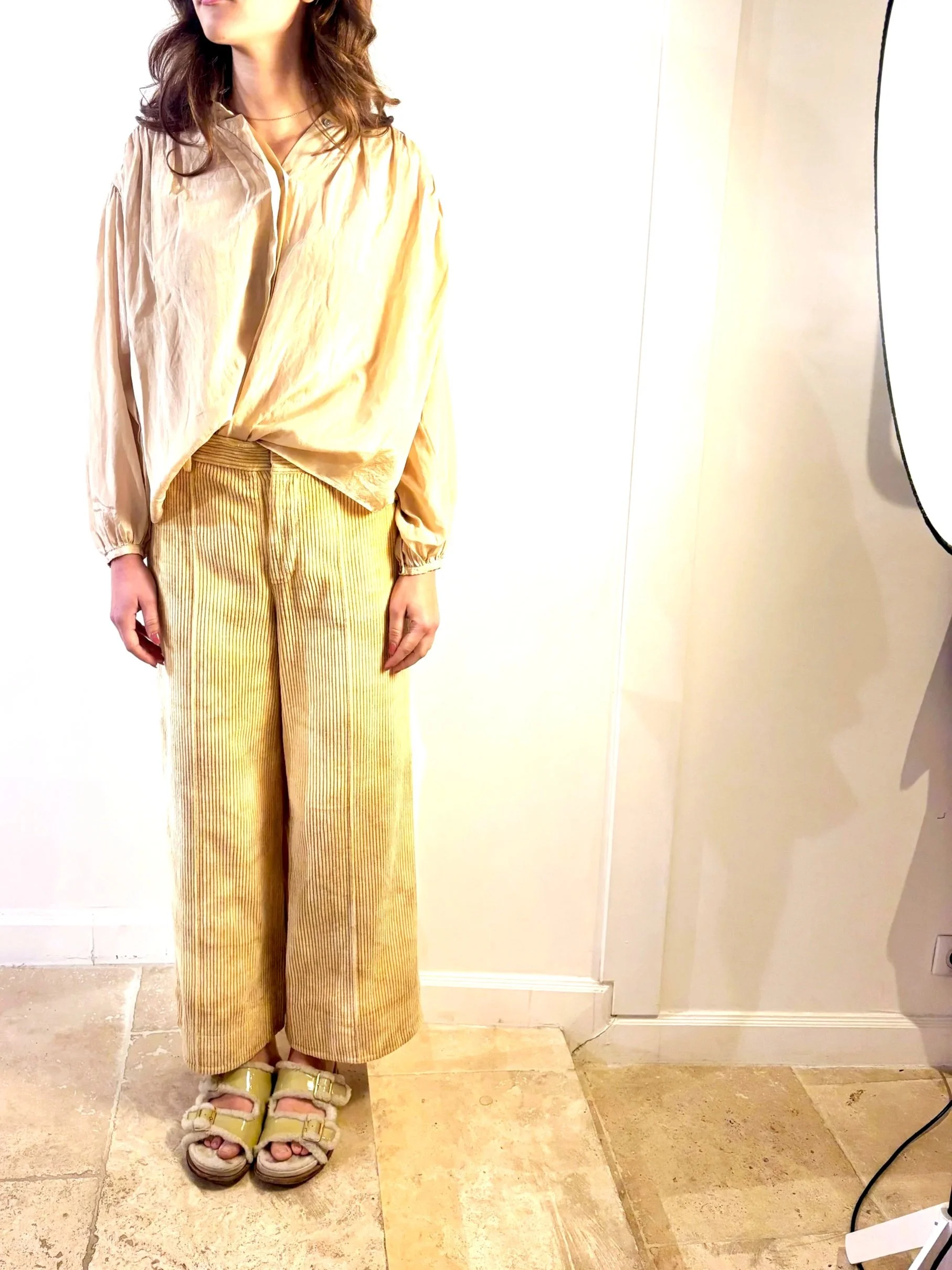 ENRICA+TOKYO+PLEATED+SILK+BLOUSE+SOY