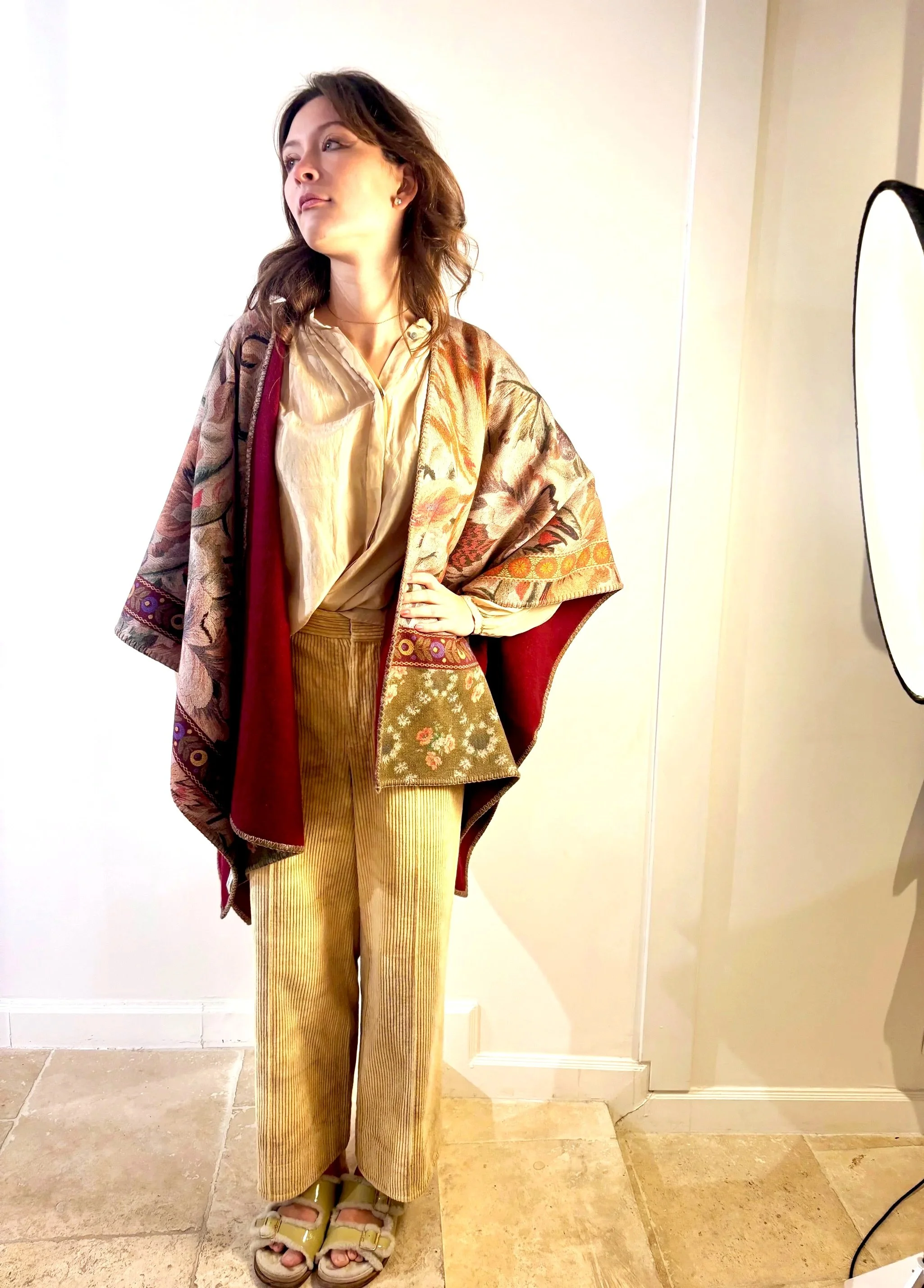 ENRICA TOKYO PLEATED SILK BLOUSE