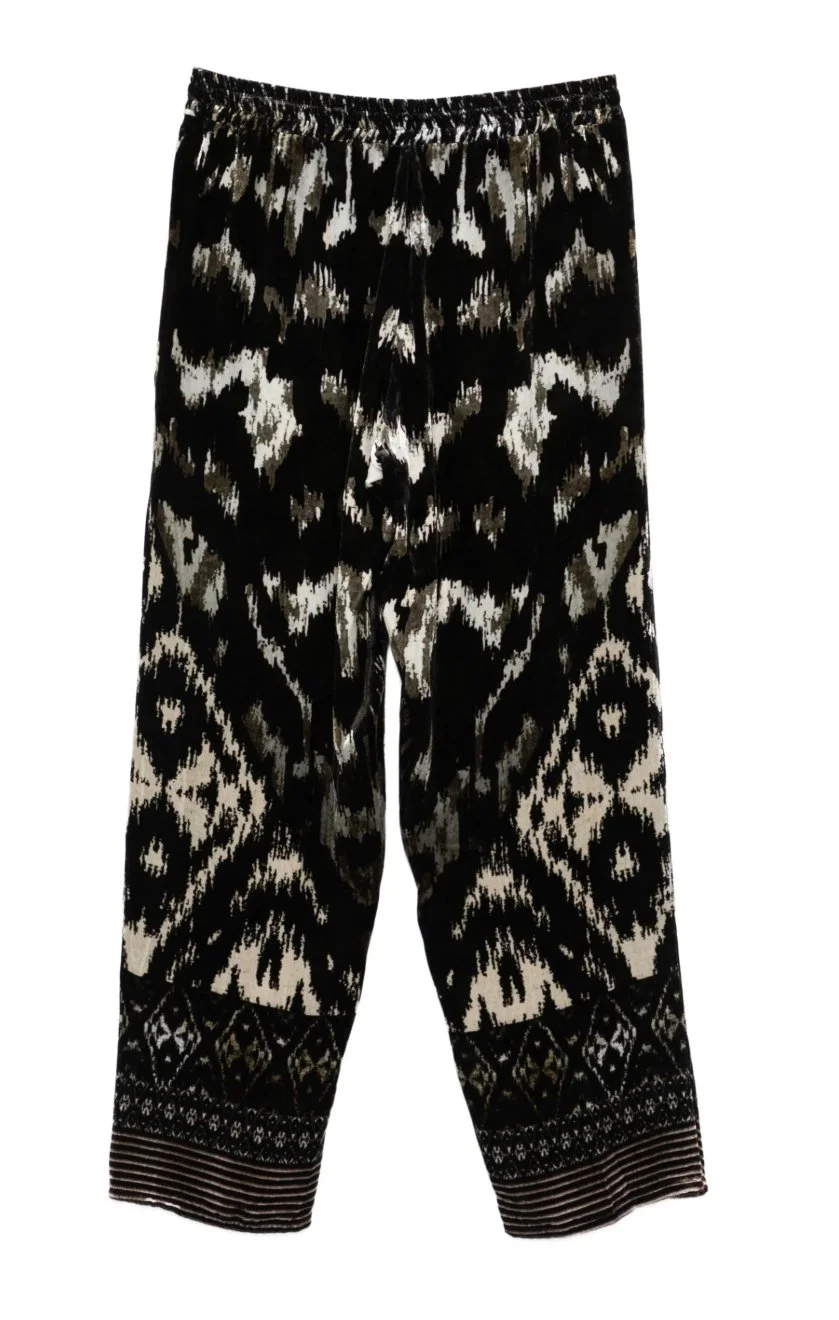 PIERRE-LOUIS MASCIA KANADA SILK VELVET TROUSERS
