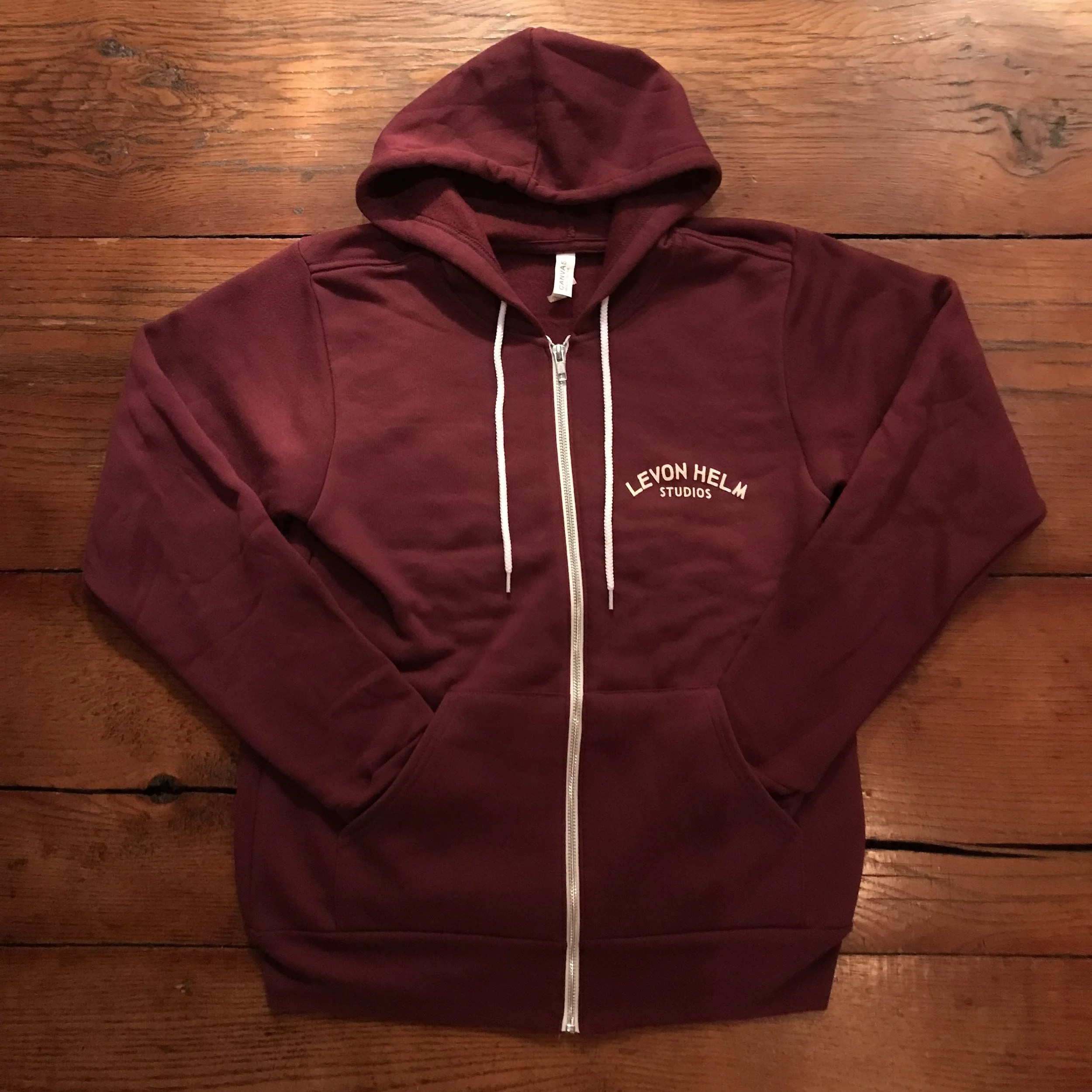 Logo Full-Zip Hoodie (Maroon)