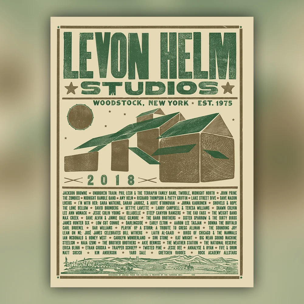 2018 In Review Screen Printed Poster