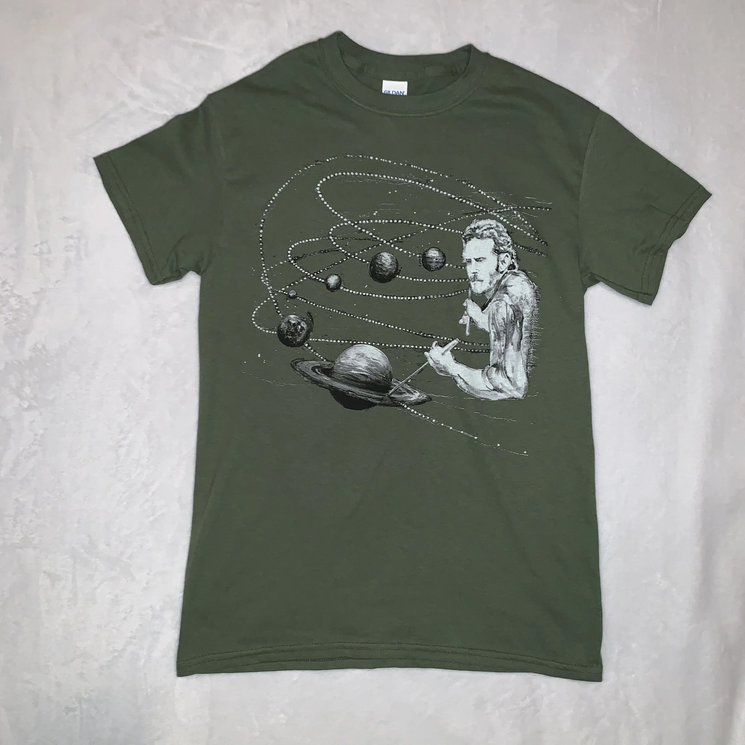 Levon Galaxy short-sleeve shirt, military green
