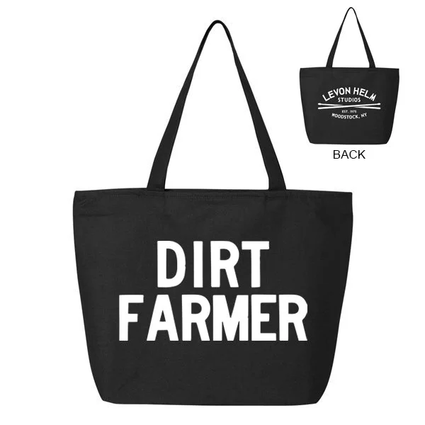 Dirt Farmer Canvas Zippered Tote