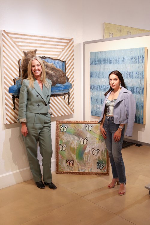 Gallery MAR owner Maren Mullin with Vanessa Di Palma Wright of Farasha