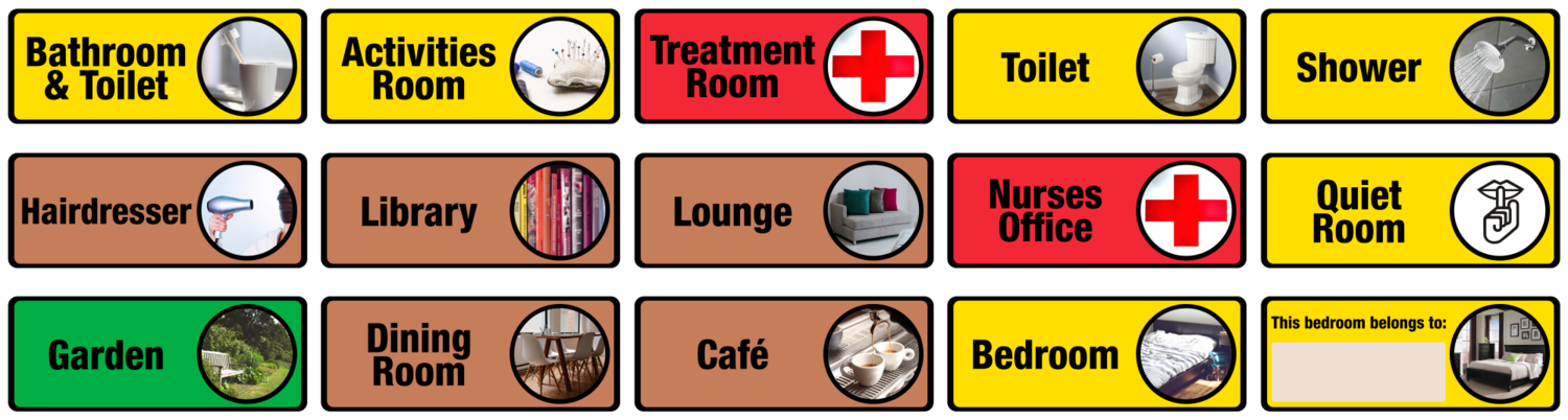 Door room signs