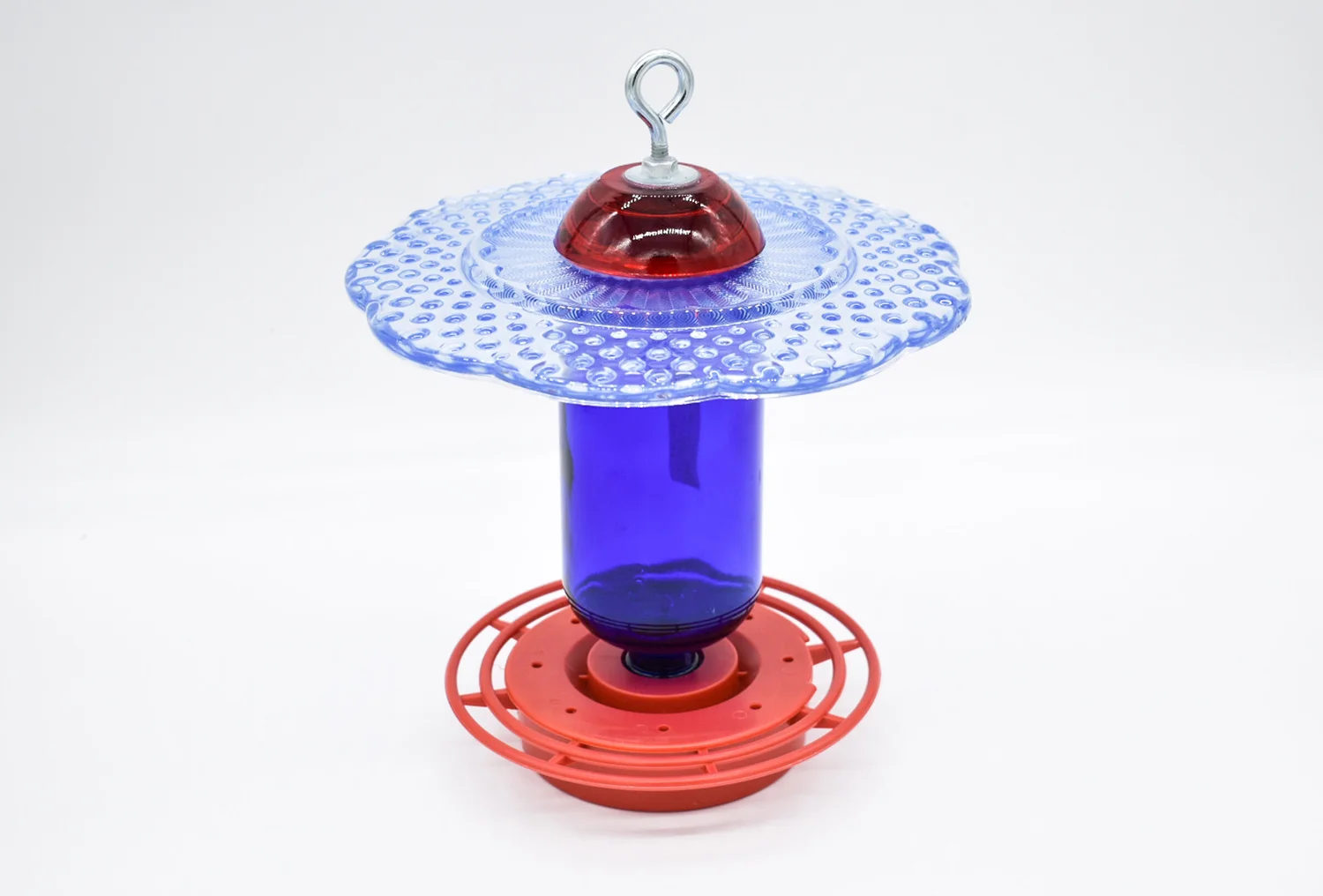 Hummingbird Feeder No Drip Bee Free Clear 16 0z Sky Blue