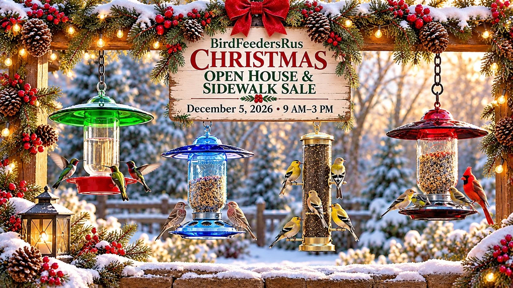 BirdFeedersRus Christmas Open House &amp; Sidewalk Sale