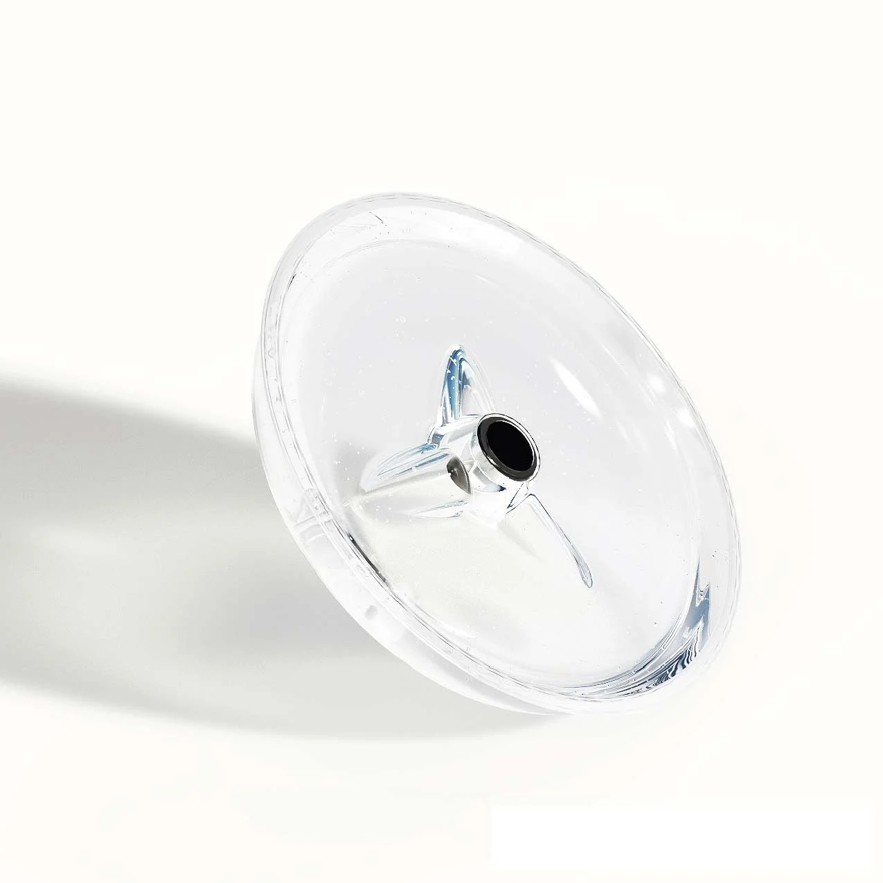 Clear Ant Mote™ water barrier designed to help prevent ants and other crawling insects from reaching compatible bird and hummingbird feeders.