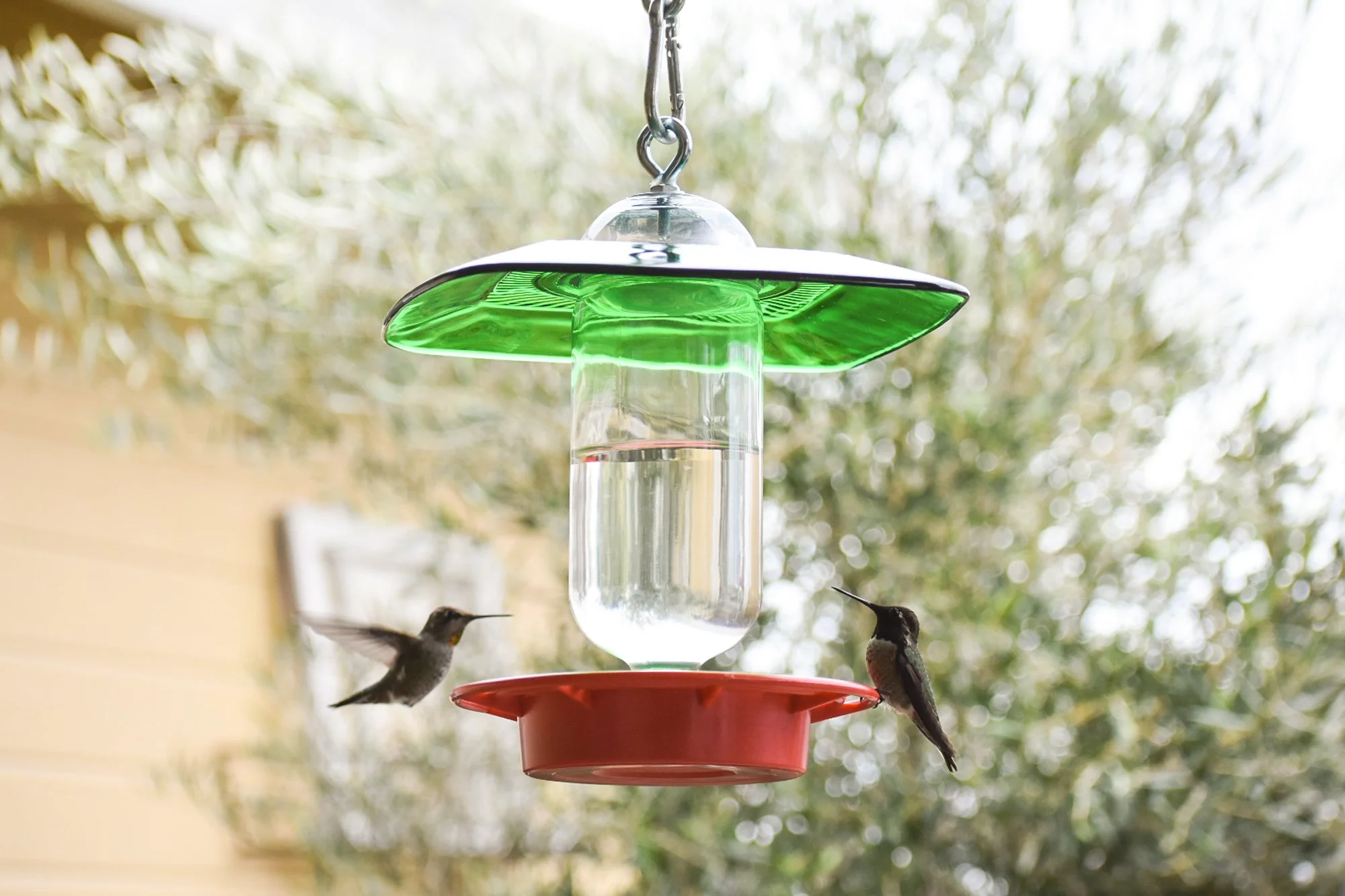 Vintage Glass Feeder