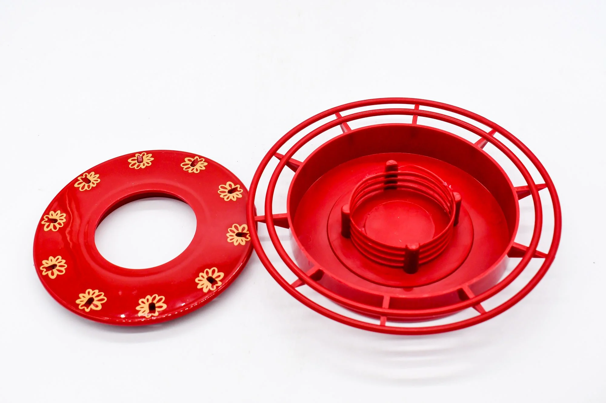 Turbine mason jar base separated to show how easy to clean