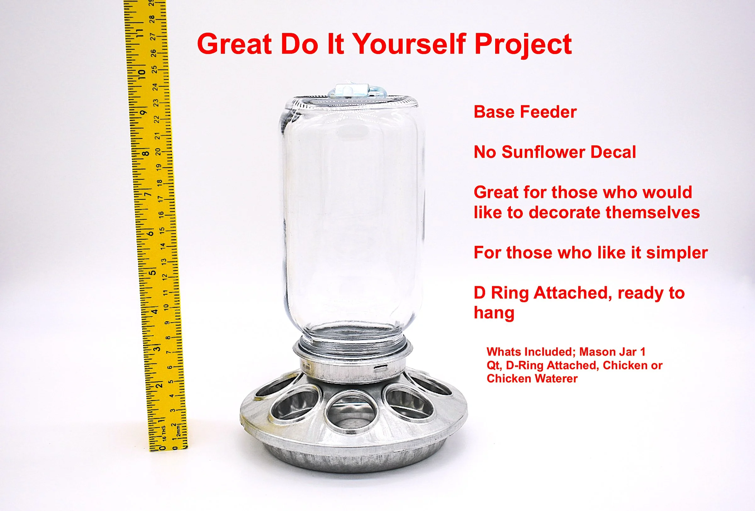Glass Jar Feeder