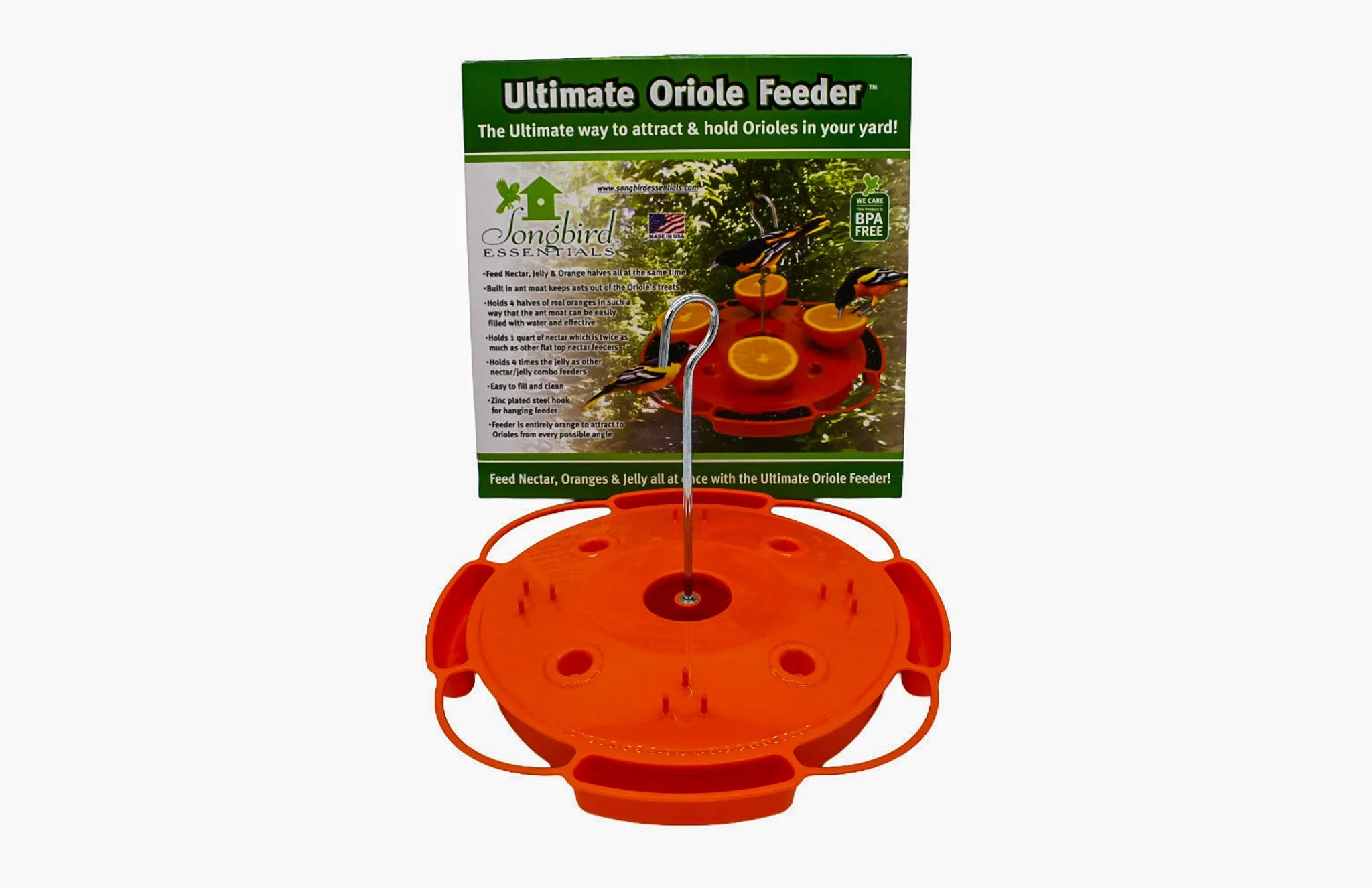 Songbird Essentials Ultimate Oriole Feeder Retail Packaging