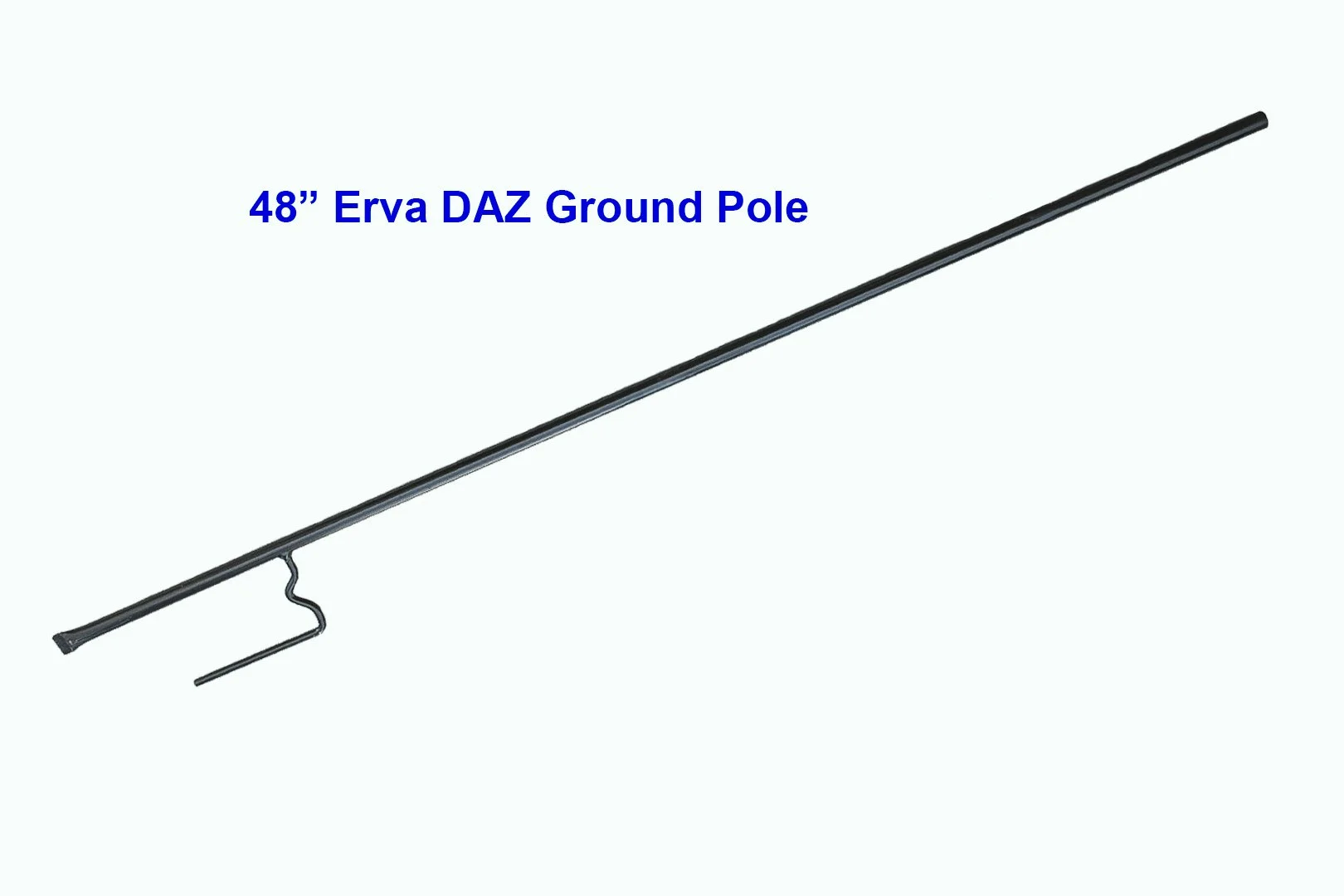 ERVA 48" DAZ black ground pole designed for creating a simple backyard bird or hummingbird feeder station.