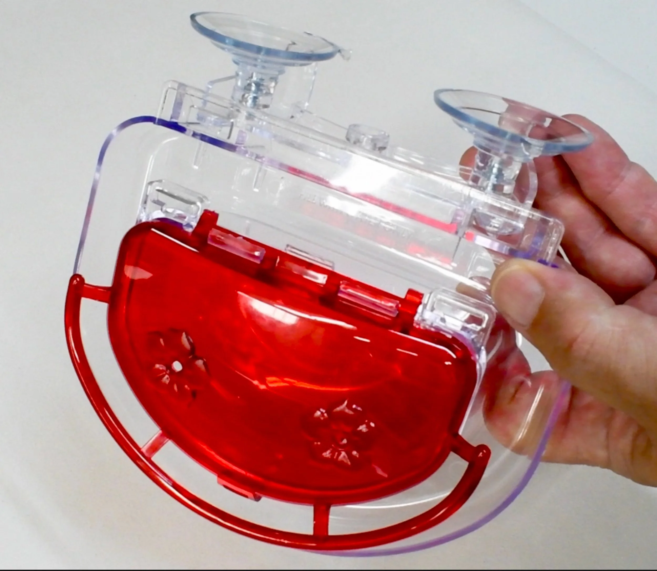 Aspects The Gem hummingbird feeder with 438 Anti-Insect Kit and wrap-around ant moat installed