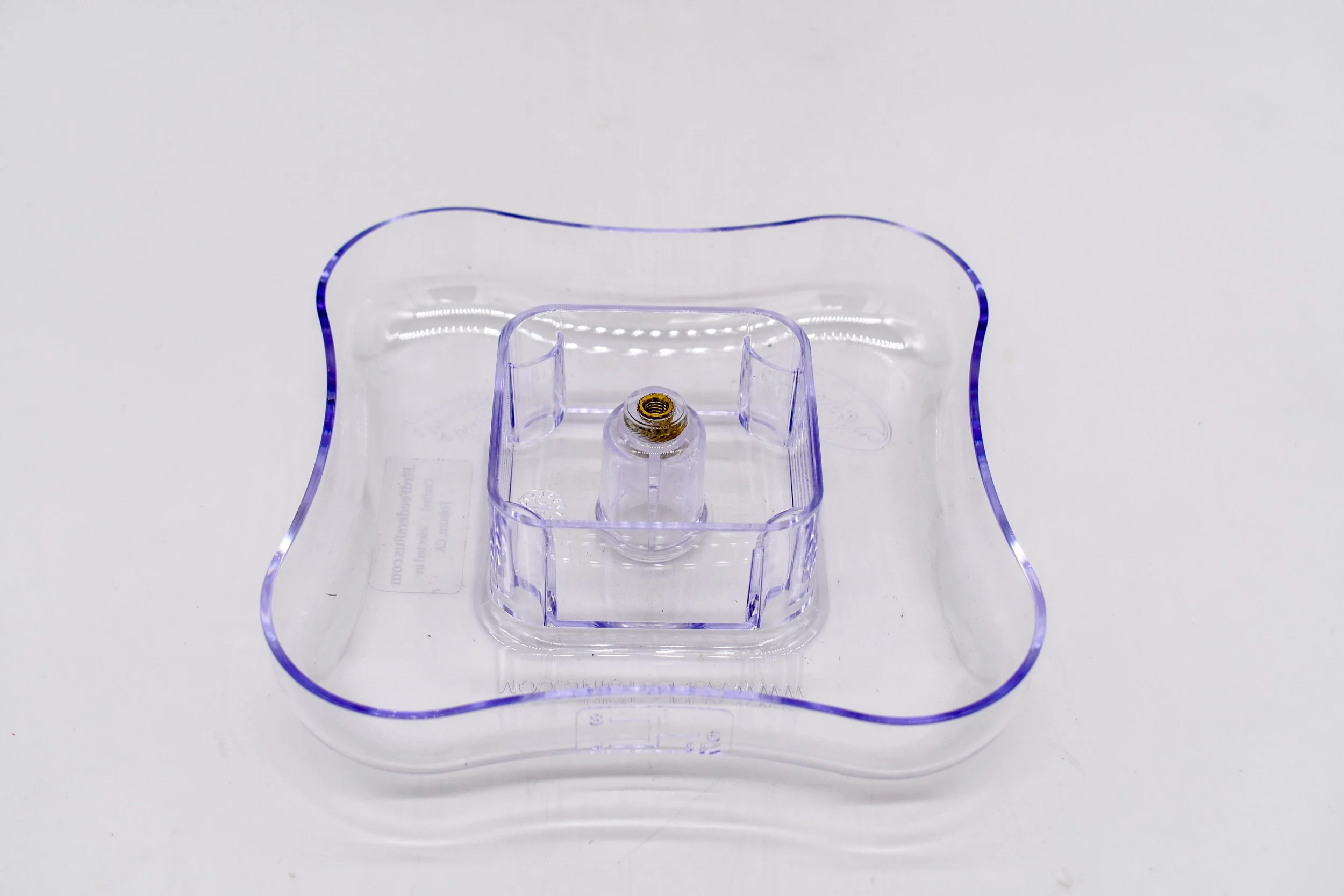 Clear 8 oz polycarbonate nectar bowl for Aspects HighView Square hummingbird feeder