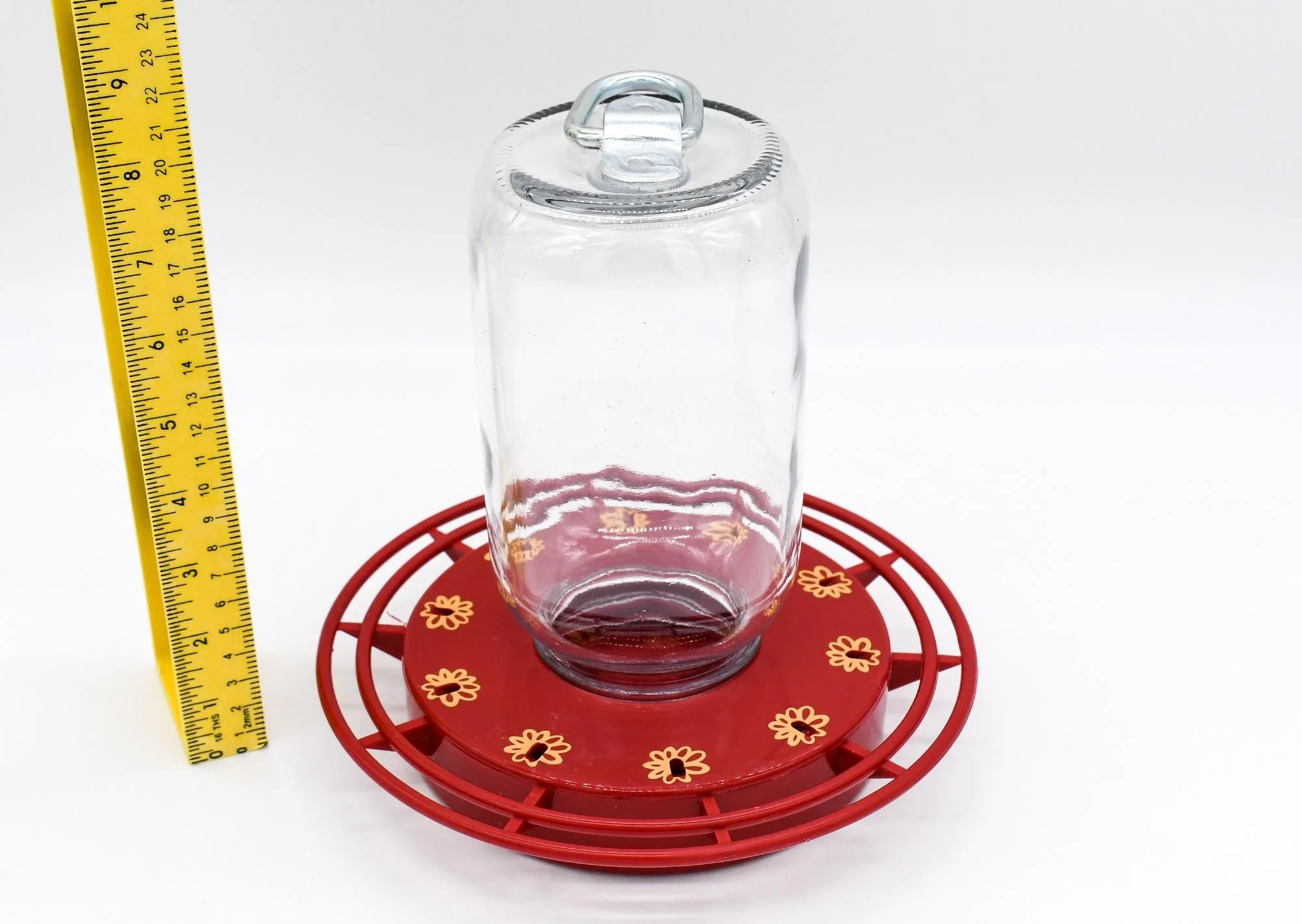 Another view of Mason Jar Feeders on a lower angle