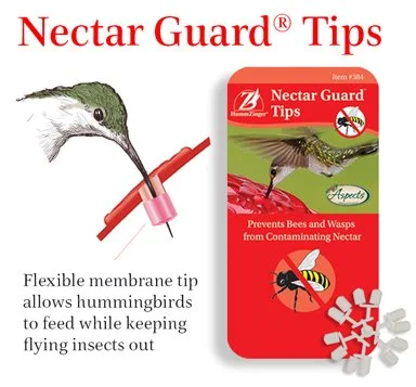 Aspects 384 Nectar Guard Tips help block bees and flying insects from hummingbird feeder nectar ports