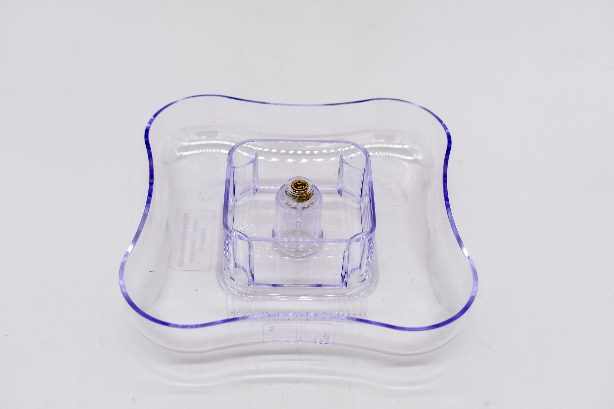 Clear 8 oz polycarbonate nectar bowl for Aspects HighView Square hummingbird feeder