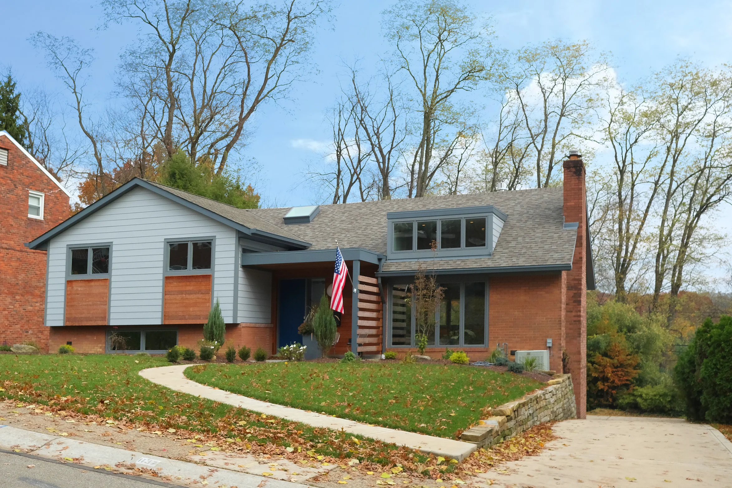 After: Mt. Lebanon House Front Exterior